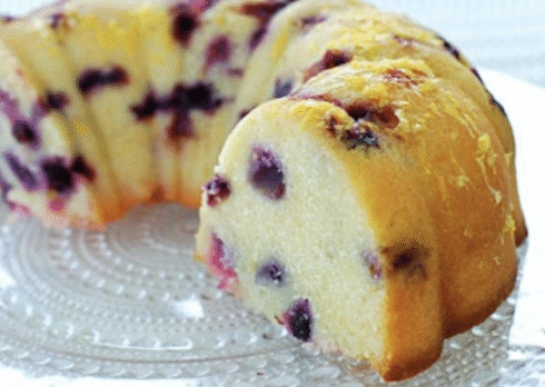 Blueberry Thyme Poundcake